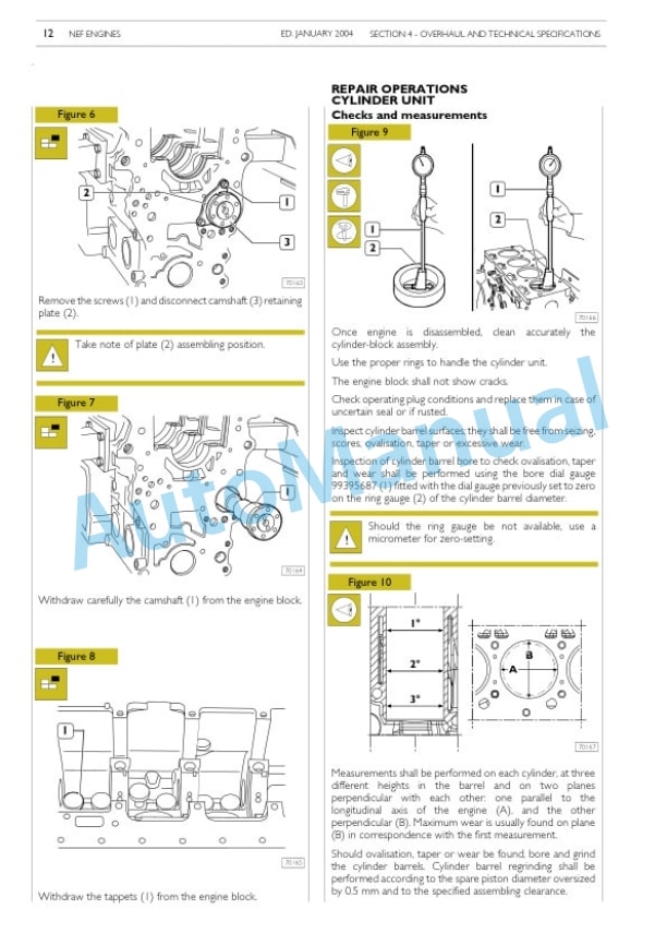 Komatsu 4D104E, S4D104E Series Diesel Engine Shop Manual WEBMNEF000-5