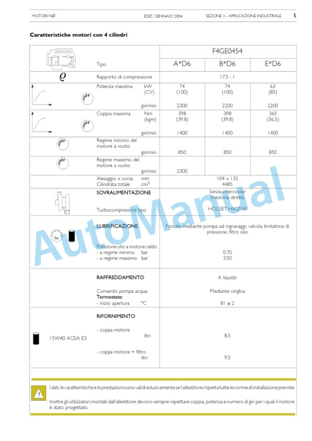 Komatsu 4D104E, S4D104E Series Diesel Motor Operation and Maintenance Manual WHBMNEF000-2