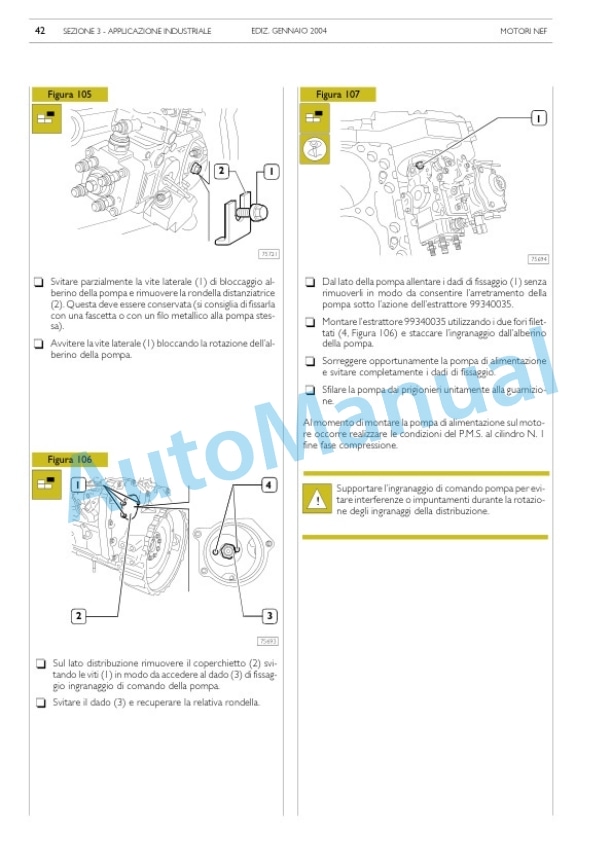 Komatsu 4D104E, S4D104E Series Diesel Motor Operation and Maintenance Manual WHBMNEF000-3