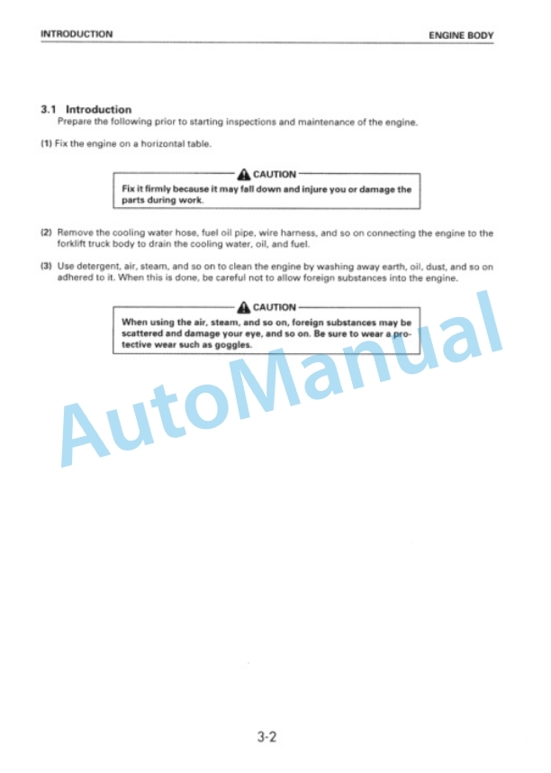 Komatsu 4D92E, 4D94E, 4D98E Diesel Engine Shop Manual 4D94E-BE2-2