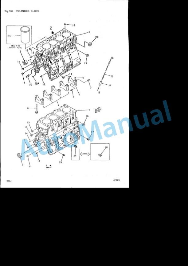 Komatsu 4D95S-1 Diesel Engine Parts Manual 4D95S.1-PNE6-2