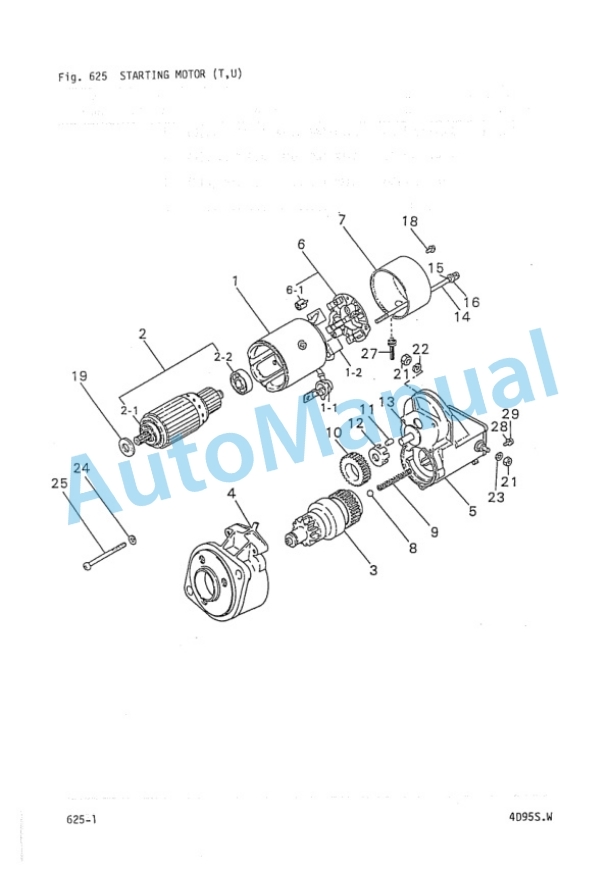Komatsu 4D95S-W Diesel Engine Parts Manual PDB4D90-01-5