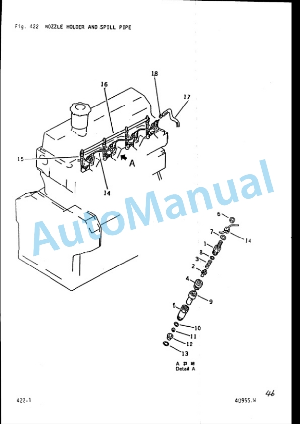 Komatsu 4D95S-W Diesel Engine (Z Series) Parts Manual PDA4D99-01-4