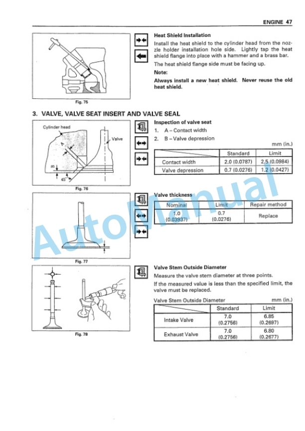 Komatsu 4LB1, 4LC1, 4LE1 Forklift Shop Manual 4LBCE1-BE1-3