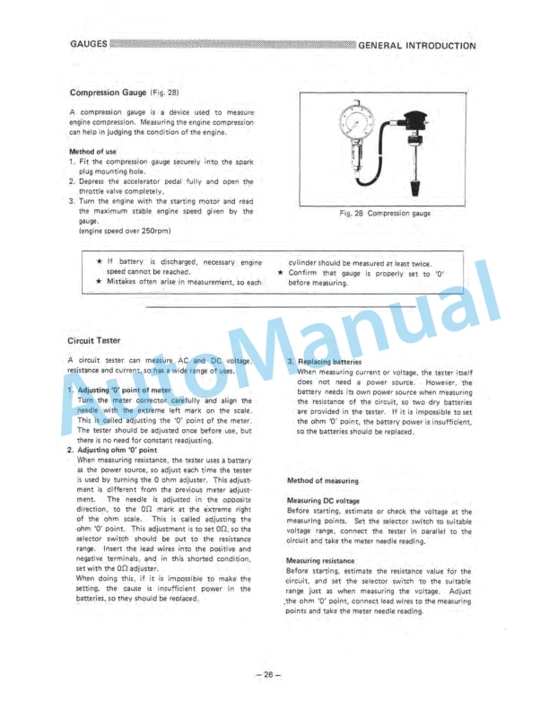 Komatsu 4P Gasoline Engine Shop Manual 4P-BE1-2