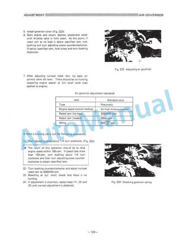 Komatsu 4P Gasoline Engine Shop Manual 4P-BE1-5