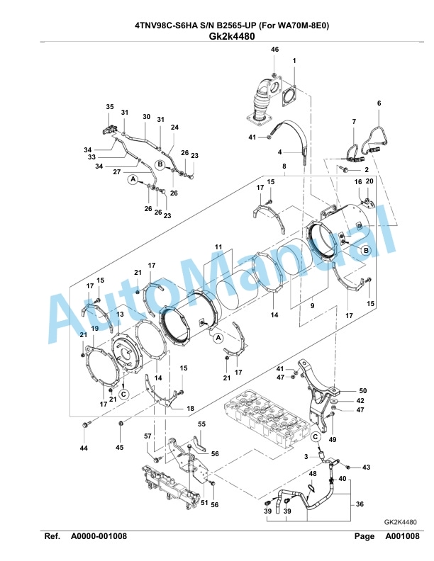 Komatsu 4TNV98C-S6HA Engine Parts Manual-3
