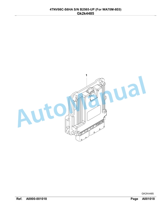 Komatsu 4TNV98C-S6HA Engine Parts Manual-5