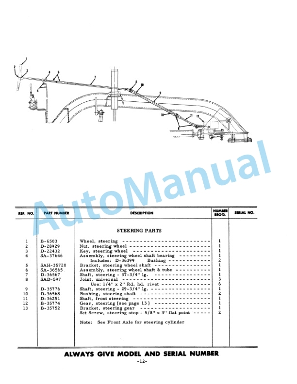 Komatsu 503 Motor Grader Parts Manual 2076H45-3