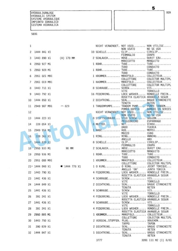 Komatsu 55C Wheel Loader Parts Manual 3091111M2-5