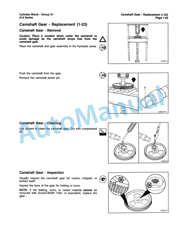Komatsu 614 Series Diesel Engine Shop Manual CEBM614002-2