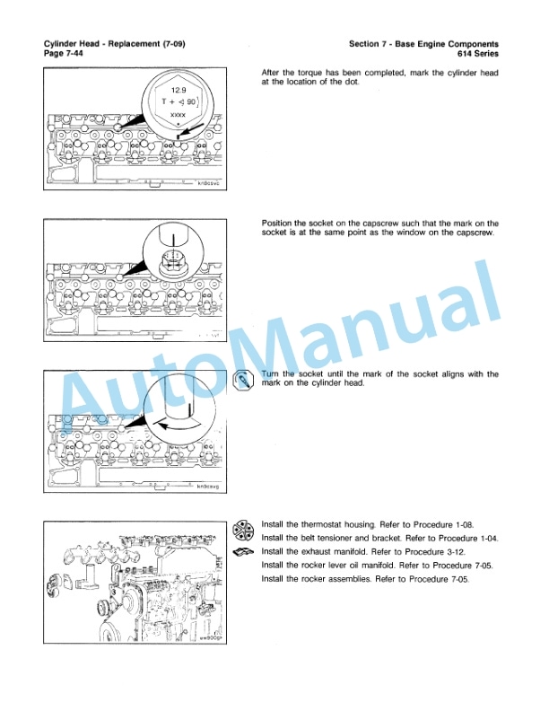 Komatsu 614 Series Diesel Engine Shop Manual CEBM614002-4