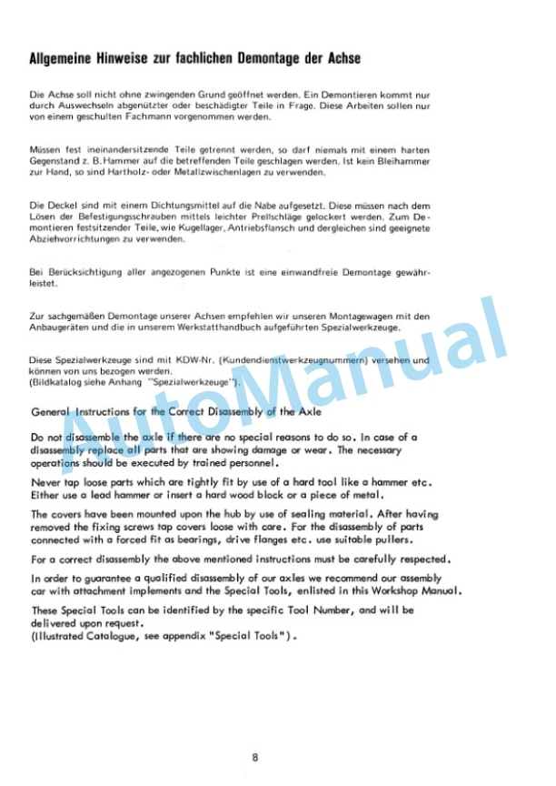 Komatsu 66C, 66D Turbo Hydraulic System Workshop Handbook 3072 517 M1-4