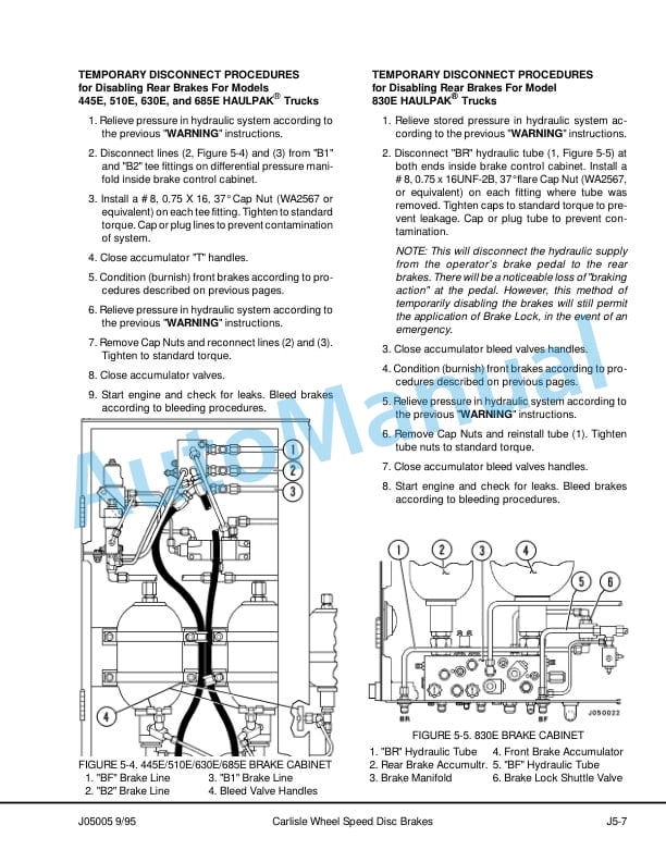 Komatsu 685E Dump Truck Shop Manual DG667-3