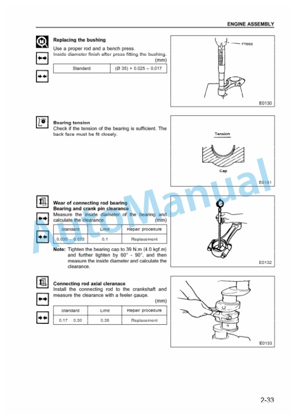 Komatsu 6BG1, 6BG1T Diesel Engine Shop Manual 6BG1T-BE2-1-3