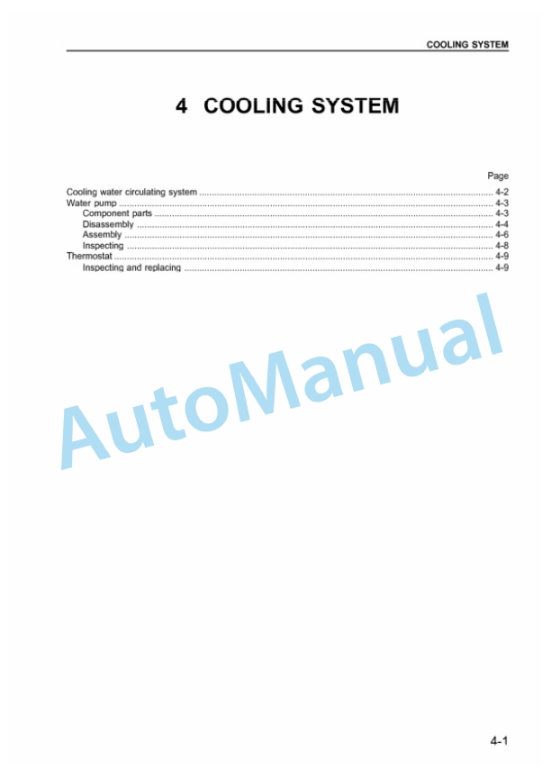 Komatsu 6BG1, 6BG1T Diesel Engine Shop Manual 6BG1T-BE2-1-4