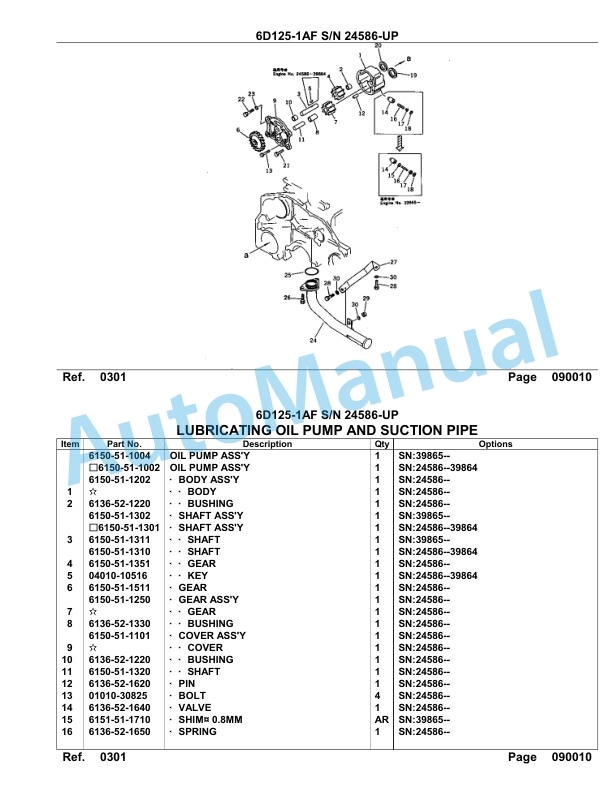 Komatsu 6D125-1AF Engine Parts Manual-3