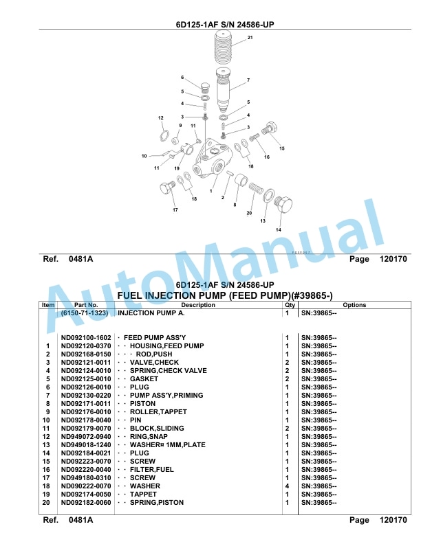 Komatsu 6D125-1AF Engine Parts Manual-5