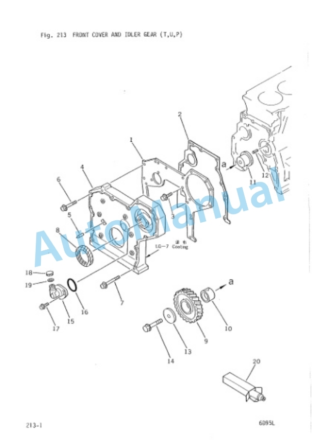 Komatsu 6D95L Diesel Engine Parts Manual 6D95L-PNE5-2