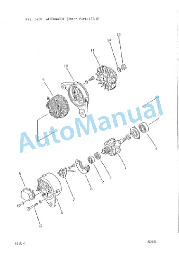 Komatsu 6D95L Diesel Engine Parts Manual 6D95L-PNE5-5