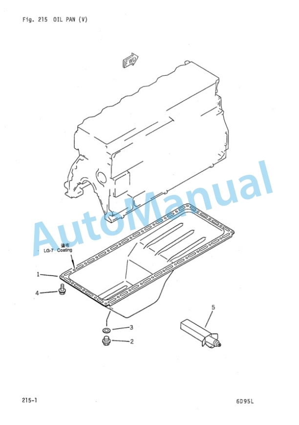 Komatsu 6D95L Diesel Engine Parts Manual PDD6D90-01-3