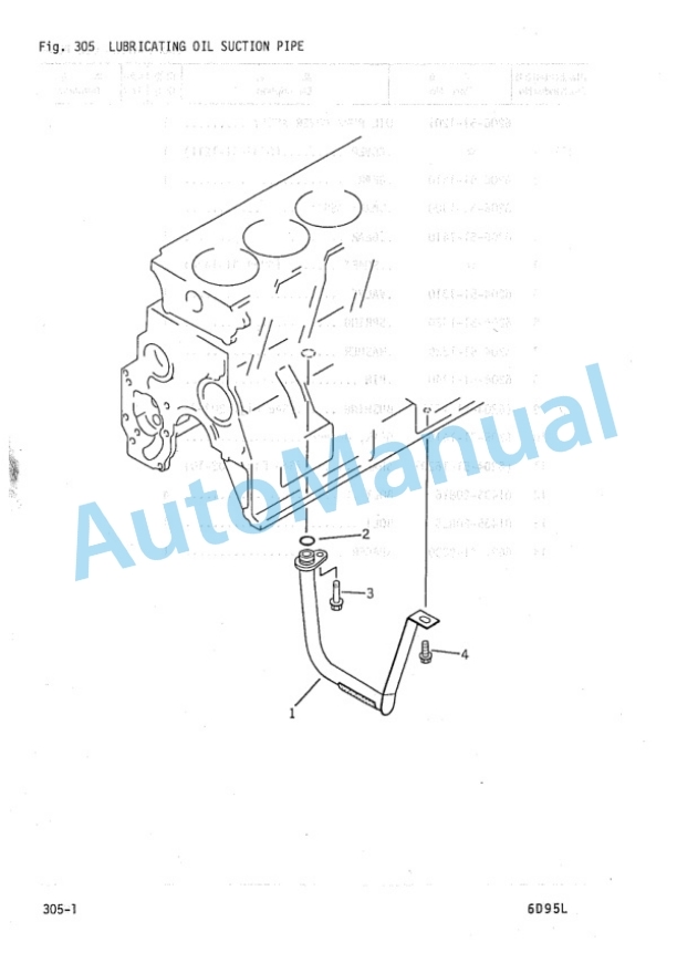 Komatsu 6D95L Diesel Engine Parts Manual PDD6D90-01-4