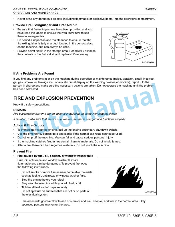 Alternative view of Komatsu 730E-10, 830E-5, 930E-5 EDT Dump Truck Machine Intervention System Installation Guide CEAW011500