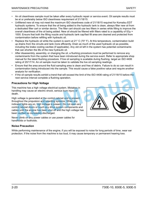 Komatsu 730E-10, 830E-5, 930E-5 EDT Dump Truck Machine Intervention System Installation Guide CEAW011500 3 Komatsu 730E-10, 830E-5, 930E-5 EDT Dump Truck Machine Intervention System Installation Guide CEAW011500 - Image 3