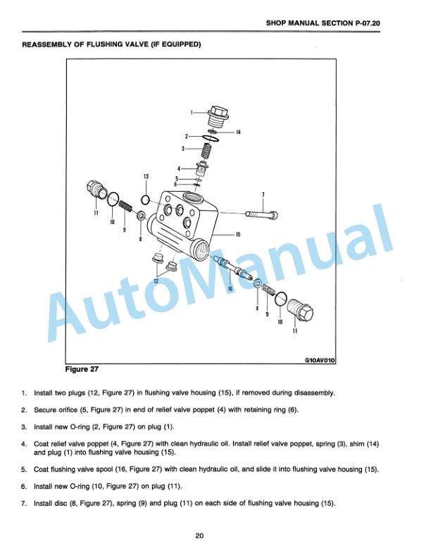 Komatsu 784, D784, PD784 Roller Shop Manual SMR-784-4