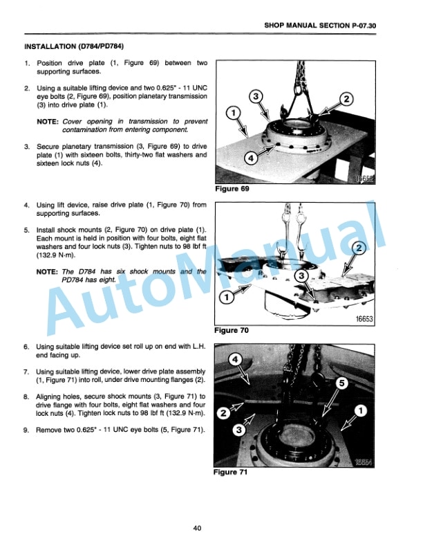 Komatsu 784, D784, PD784 Roller Shop Manual SMR-784-5