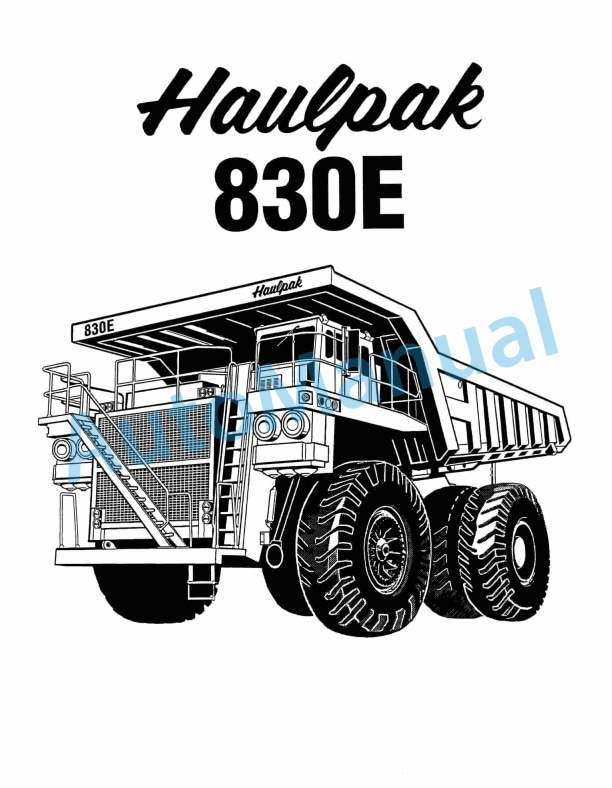 Komatsu 830E Haulpack Truck Parts Manual DH612BS