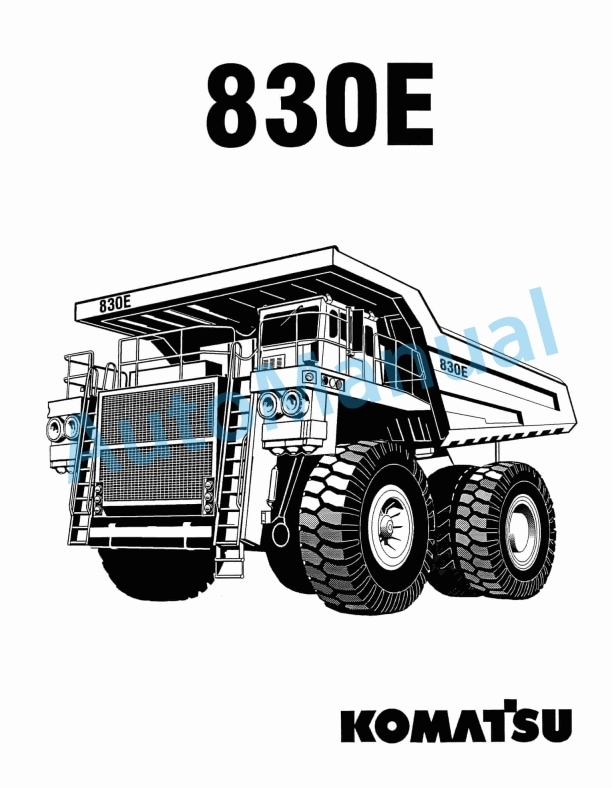 Komatsu 830E Haulpack Truck Parts Manual DH612BT