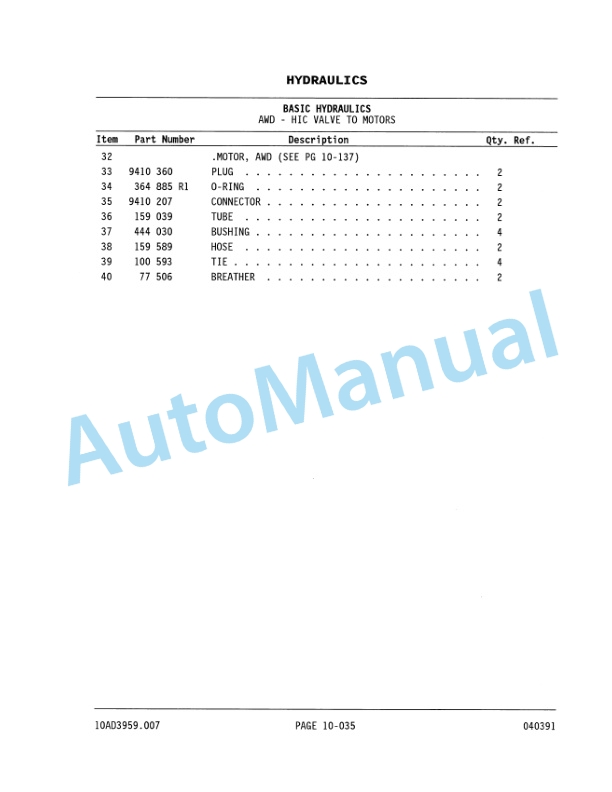 Komatsu 850 Motor Grader Parts Manual 4151R2PM-3