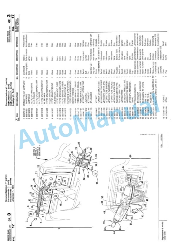 Komatsu 894, 898 High Flow Backhoe Loader Parts Manual PR4L89410-3