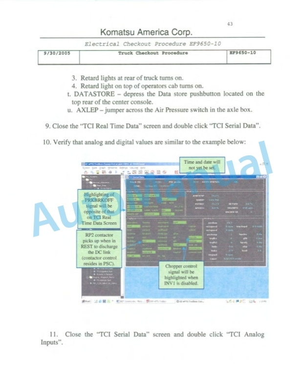 Komatsu 930E-4 Dump Truck Field Assembly Instruction CEAW006600-5