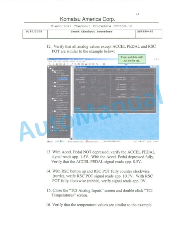 Komatsu 930E-4SE Dump Truck Field Assembly Instruction CEAW005000-5