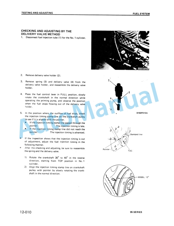 Komatsu 95 Series Diesel Engine Shop Manual-3