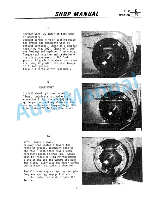 Komatsu A566E Motor Grader Shop Manual SMG-A566E-5