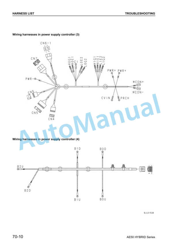 Komatsu AE50 Hybrid Series Forklift Truck Shop Manual BHA12E1-05-2