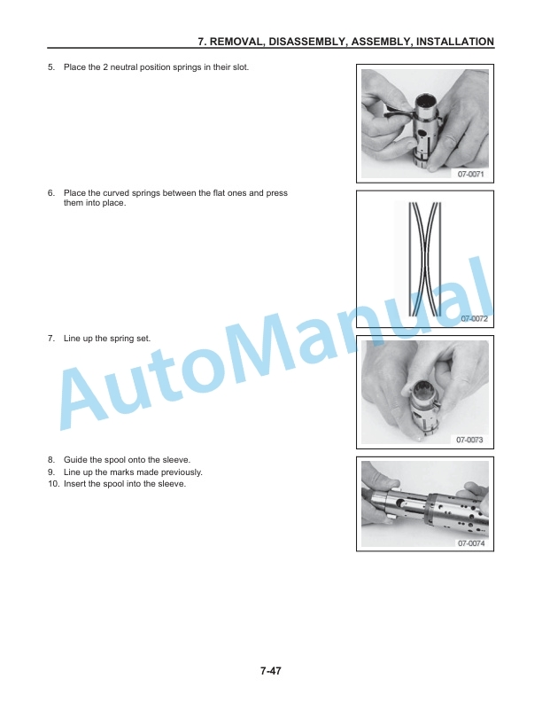 Komatsu AX20 Series Forklift Truck Shop Manual SM123-4