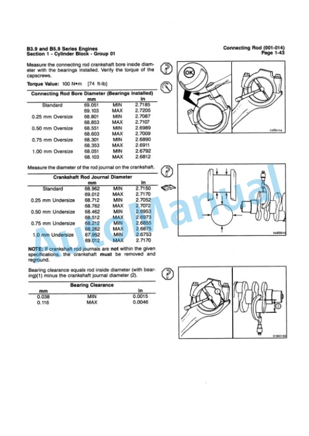 Alternative view of Komatsu B3.9, B5.9 Series Engine Troubleshooting Repair Manual 3666087-01