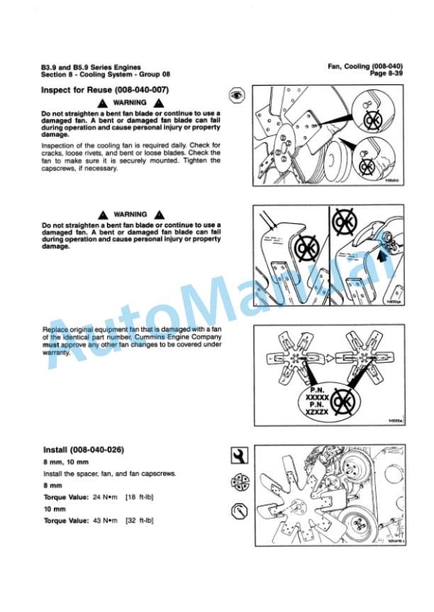 Komatsu B3.9, B5.9 Series Engine Troubleshooting Repair Manual 3666087-01 4 Komatsu B3.9, B5.9 Series Engine Troubleshooting Repair Manual 3666087-01 - Image 4