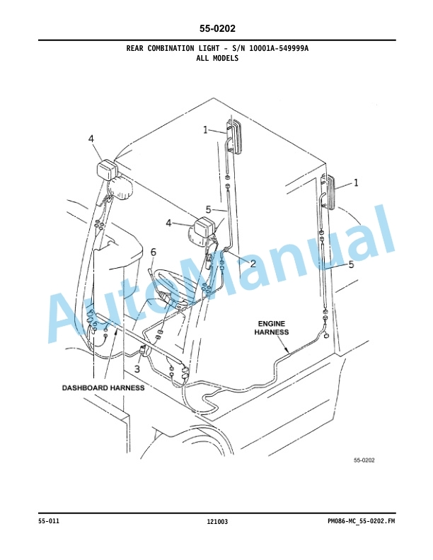 Komatsu BX-12 Series Forklift Truck Parts Manual PM086-MC-1-3