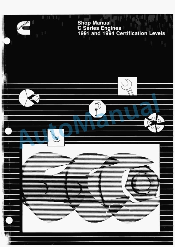 Komatsu C Series Engine Shop Manual 3666008-01