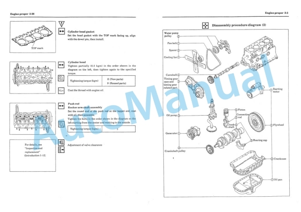 Komatsu C240 Diesel Engine Shop Manual C240-BE2-4