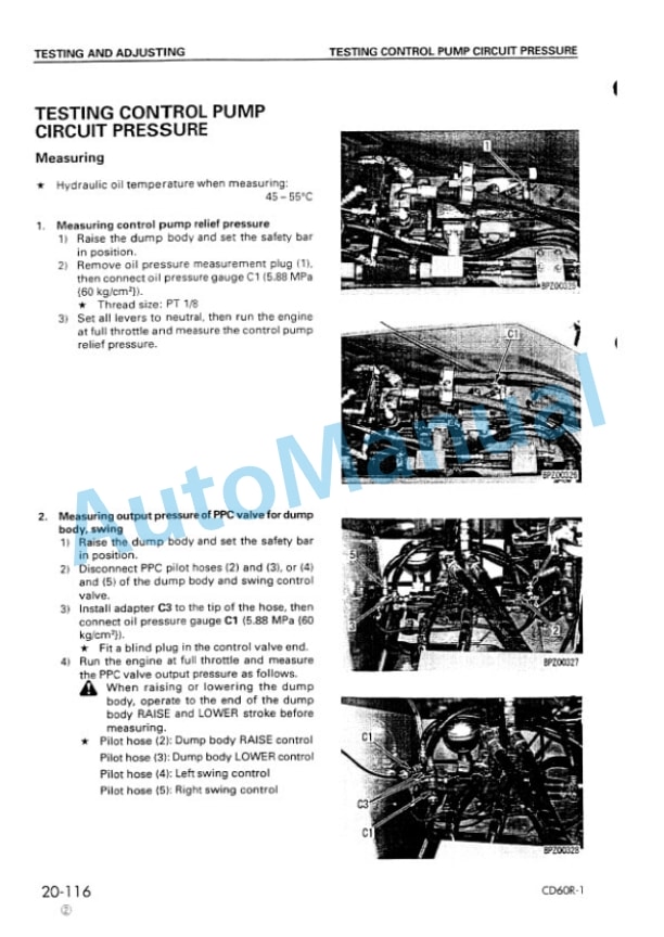 Komatsu CD60R-1 Crawler Carrier Shop Manual SEBM019903-3