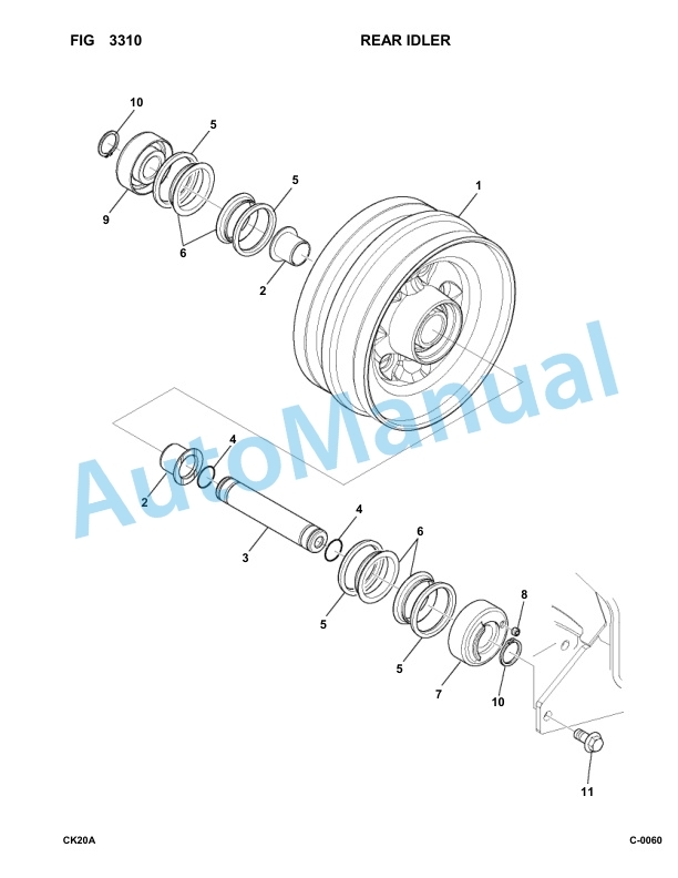 Komatsu CK20-1 USA Crewler Skid Steer Loader Parts Manual-2
