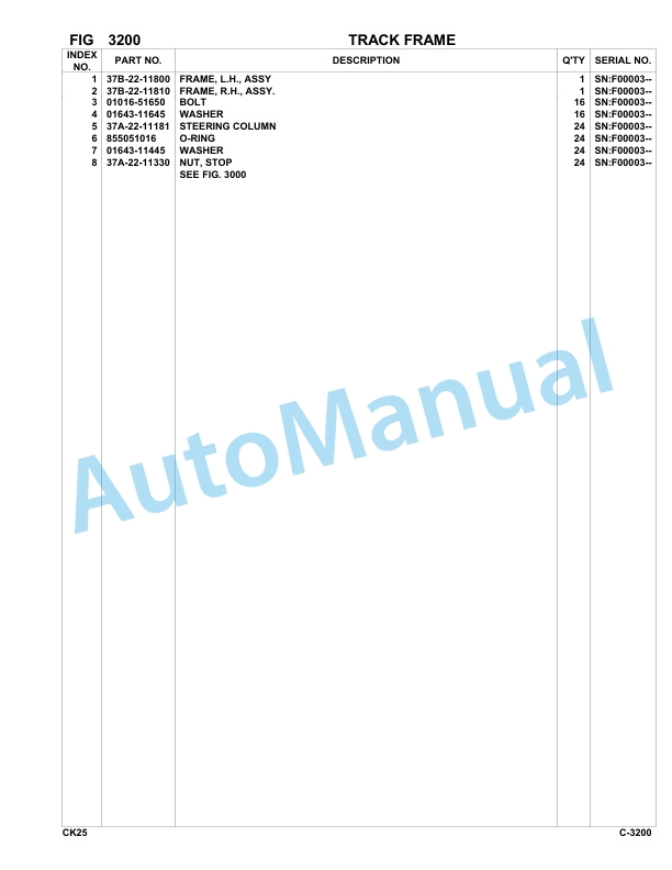 Komatsu CK25-1 Crewler Skid Steer Loader Parts Manual-2
