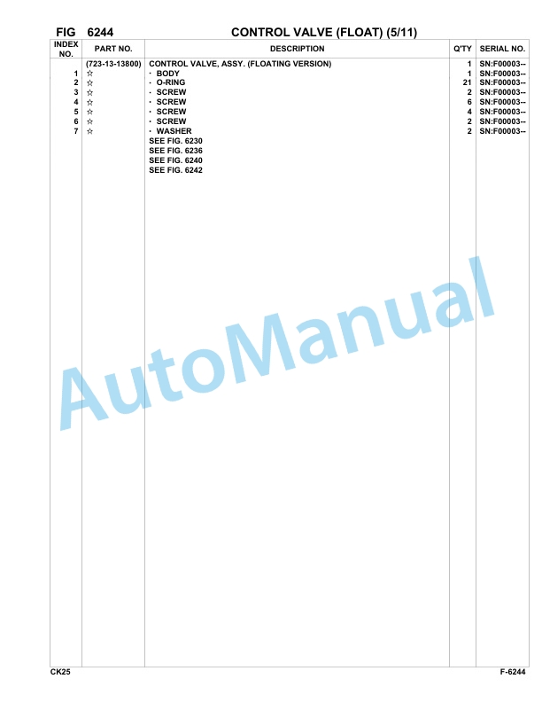 Komatsu CK25-1 Crewler Skid Steer Loader Parts Manual-4