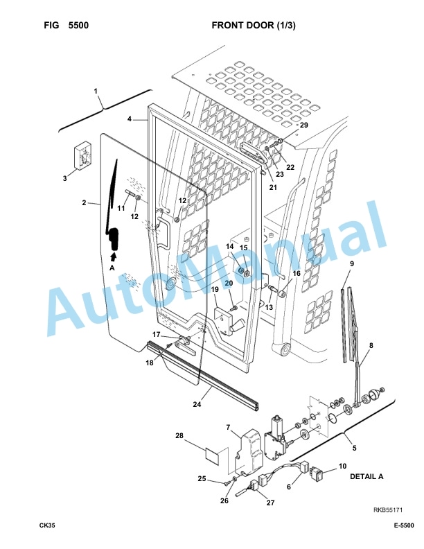 Komatsu CK35-1 Crewler Skid Steer Loader Parts Manual-3